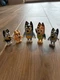 Bluey Figure Lot Of 5 Bluey Mum Dad Bingo Moose Toys Used Good