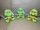 TMNT KidRobot Neca 8&rdquo; Plush Set of 3 Teenage Mutant Ninja Turtles Phunny 2023