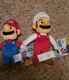 8" Mario Fire Mario Nintendo Super Mario Bros Plush Stuffed Toy NEW NWT