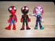 3 Spidey And His Amazing Friends Figures Ghost Spider Miles Morales Hasbro 4&rdquo;