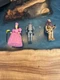Vintage Wizard of Oz Action Figures Toys 50th Anniversary 1988 Turner Lot of 3