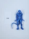 2020 Lanard Toys Metallic Blue Xenomorph Warrior Alien 7" Action Figure