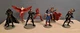 Marvel Disney Store Avengers Action Figures Lot Of 6 PVC 4" Cake Toppers