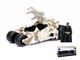 DIECAST CAR W/LED CASE BATMOBILE CAMOUFLAGE W/BATMAN FIGURE THE DARK KNIGHT 1/24