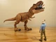 2017 Jurassic World Legacy Extreme Chompin Tyrannosaurus 18" T-REX + Alan Grant+