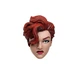 MARVEL LEGENDS BLACK WIDOW RED SHORT HAIR HEAD PART ONLY CUSTOM KITBASH FIGURE