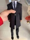 1/6 Male Black Coat Suit Set For 12" Worldbox At020 Narrow Shoulder Body