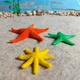 3 Starfish Sea Creature Figure PVC Toy Collectible Adventure Force