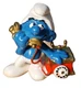 1980 Schleich Peyo #20062 Telephone Smurf Peyo Animation Studio PVC Plastic