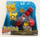 Tomy Pokemon Clip N Carry Poke Ball Belt with Pikachu Attacking Figure