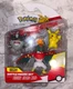 Jazwares Pok&eacute;mon Battle Figure Set Articulated Pikachu Hawlucha Perrserker