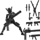 #E T13 Titan13 Action Figure 3D Printed Robot Model Multi-Jointed Movable Fidget