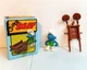 WHEELBARROW SUPER SMURF 40206 Schleich Peyo PVC Authentic Smurfs 100% Vintage