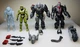 Halo 5&rdquo; Spartan & Brute Figure Lot Jazwares Weapons Gear Army