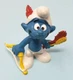 Vintage Schleich 1980's Peyo Smurf Archer PVC Figurine 20102