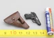 DID D80165 1/6 Soldier PPK Pistol&Holster for 12'' WWII Ace Pilot Garland