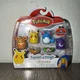 Pokemon Squishmallows Squishalongs 4 Mini-Squish Pikachu Gengar Teddiursa Marill