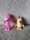 Bluey Lot: Coco Pink Poodle & Bingo Heeler Dog Action Figures Poseable Moose 