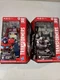 2X Hasbro Transformers Optimus Prime Megatron Action Figure R.E.D. Robots rare