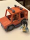 BLUEY Heeler Jeep 4WD VEHICLE CAR Moose Toys Car Orange (items Pictured Only)