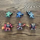 8-Bit Jakks Pacific Figures Lot Mega Man Vs. Guts Man Vs Fire Man Vs Elec Man