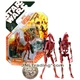Year 2007 Star Wars 30th Anniversary Figure Variant Red BATTLE DROIDS with Coin