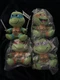 TEENAGE MUTANT NINJA TURTLES TMNT SET OF 4 PHUNNY 8" PLUSH KIDROBOT NECA