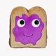 NEW! Kidrobot Yummy World Heidi Kenny 16"  Jelly Toast Bread plush!   HUGE! NWT!