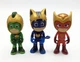 PJ Masks Mystery Mountain Quad Catboy Gekko Owlette Gold Helmet Figures