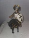 Schleich Mounted Knight NO Sword black horse Action Figure Toy