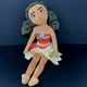 Disney Store 19" Large Moana Hawaiian Princess Plush Stuffed Doll Brown Hair 