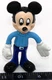 Vintage Disney Mickey Mouse Bendy Figure Toy Figurine Bend Blue Bendable