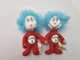 Kellogg&rsquo;s Thing 1 and Thing 2 Dr Seuss plush toys Official Small Plush set 3"