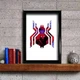 Marvel SpiderMan Fan Art Printed Picture Black Red Blue Character