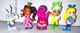Disney Junior Alice's Wonderland Bakery 5 Piece Figure Play set Cake Toppers Toy