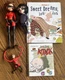 Incredibles Lot 2 Edna Costumed Action Figure Elastigirl Doll Disney Books