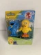 NIB Just Play Sesame Street 2 Pack Cookie Monster & Big Bird 3" Figure Toy Set