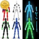 Luminous 13 Action Figure 6PCS Robot Action Titan 13 3D Printed Toys Articulated