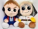 Back To The Future Marty McFly 8 Inch Phunny Plush and Doc Brown New with Tags