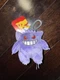Jazwares Pok&eacute;mon Gengar 4.5x4in Keychain/Backpack Hanger Plush Figure New W/ Tag