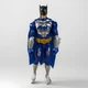 Batman Action Figure  DC Comics  12" Blue Cape Silver Chest MATTEL CDM63
