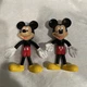 Vintage- 2 Mickey Mouse 4&rdquo; bendy  Toy Figures - Walt Disney resort