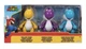 Nintendo Super Mario Yellow, Purple & Light Blue Yoshi Action Figures, 3 Pack