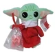 Disney - Star Wars the Mandalorian Grogu Baby Yoda 8" Plush Toy with Candy Canes