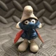 Vintage Schleich Smurfs 20008 Spy Smurf Red Cape PVC Figure Hong Kong