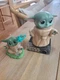 Star Wars Grogu Baby Yoda Figure Lot Hasbro Mandalorian Disney w/ Frog Accessory