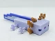 Minecraft Purple Axolotl Figure Mattel Build-A-Portal 3&rdquo; Figure Excellent HGK38