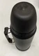 VTG ALADDIN BLACK METAL THERMOS INSULATED WITH SIDE HANDLE & CUP 1 QUART 37210