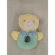Eden Bear Rattle Ring Plush 5 Inch Yellow Green Stuffed Animal Toy