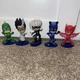 Just Play PJ Masks Collectible Figure Set Of 5  Figures Cake Toppers.